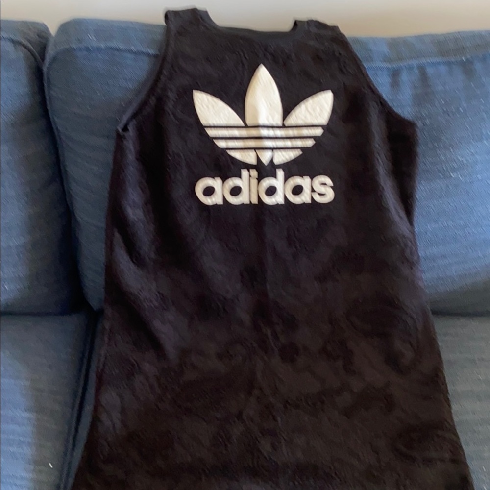 Adidas Originals Black Paisley Dress